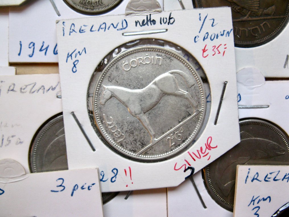 爱尔兰. 65+ different old coins 1928-1968 including some silver  (没有保留价) #2.1