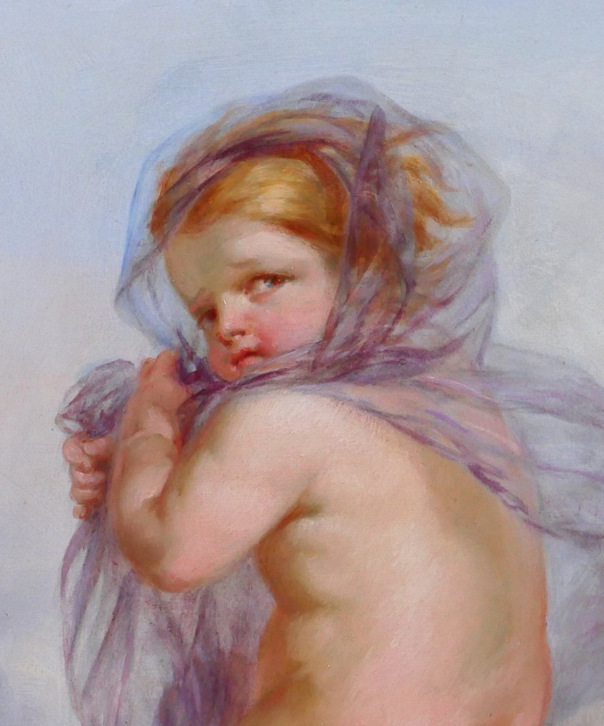 Henri Joseph Dillens (1812-1872) - Allegory of Winter as a Child #4.3