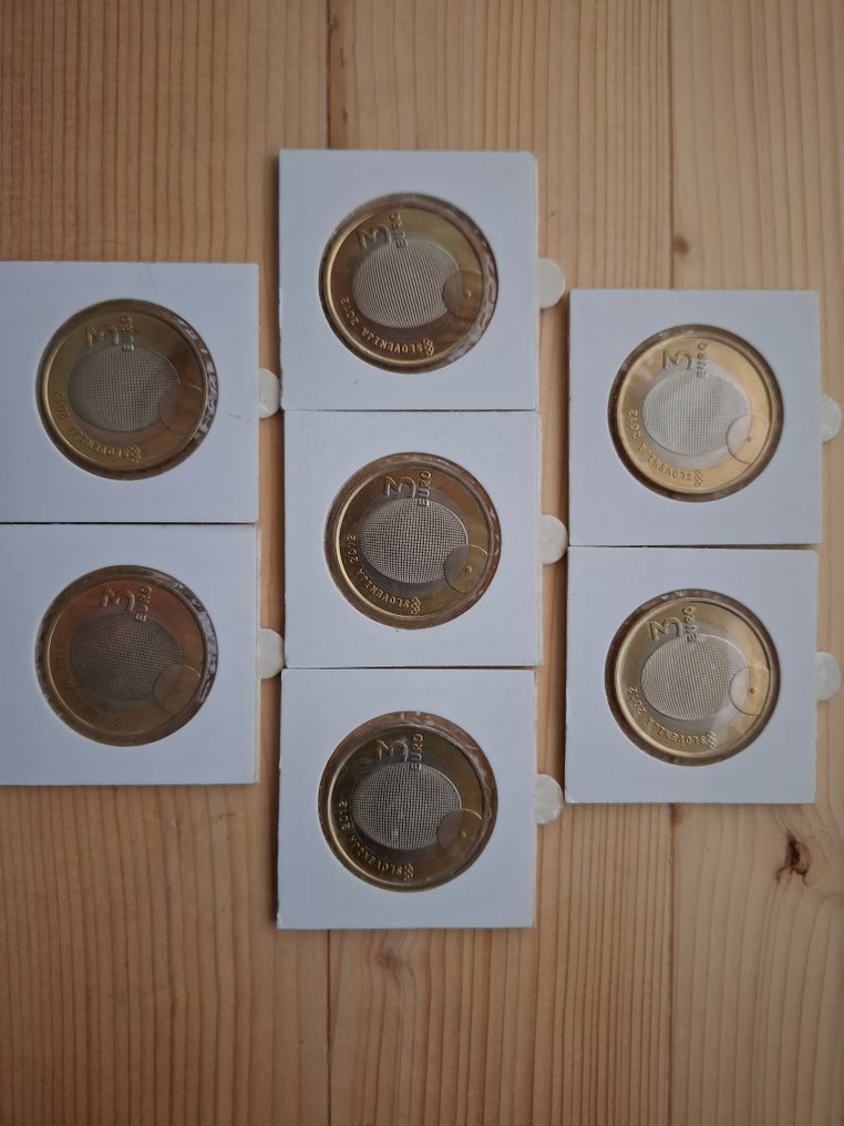 Slovénie. 3 Euro 2008/2014 (51 coins) (Sans prix de réserve) #1.0