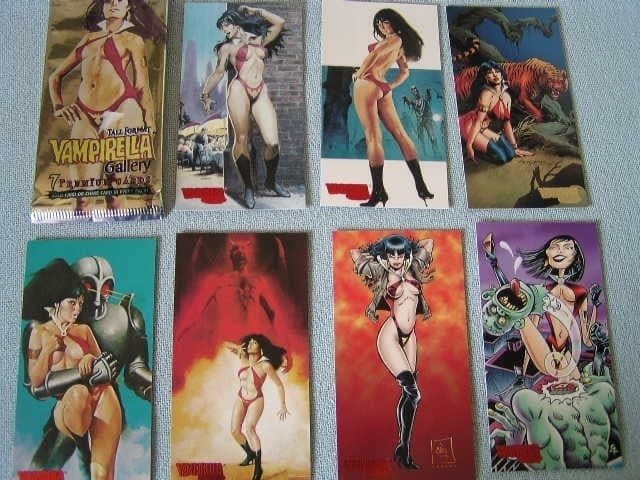 Vampirella Gallery - Complete Set of 7 Tall Premium Trading Cards – Harris Publications (1995) - 7 Card #1.0