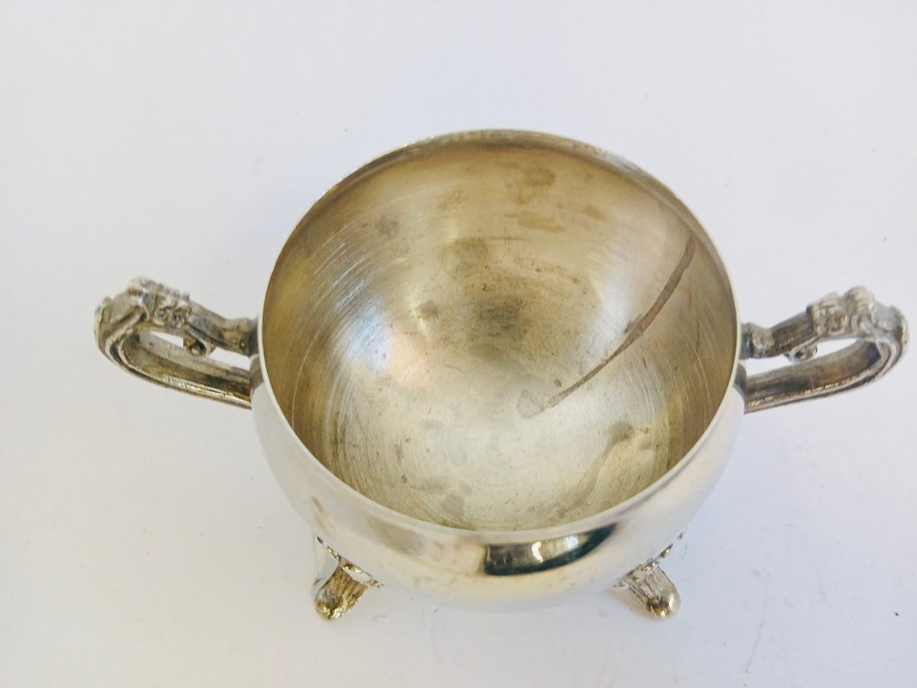 Sugar and cream set - Azucarero y jarra de leche - Silverplated #4.3