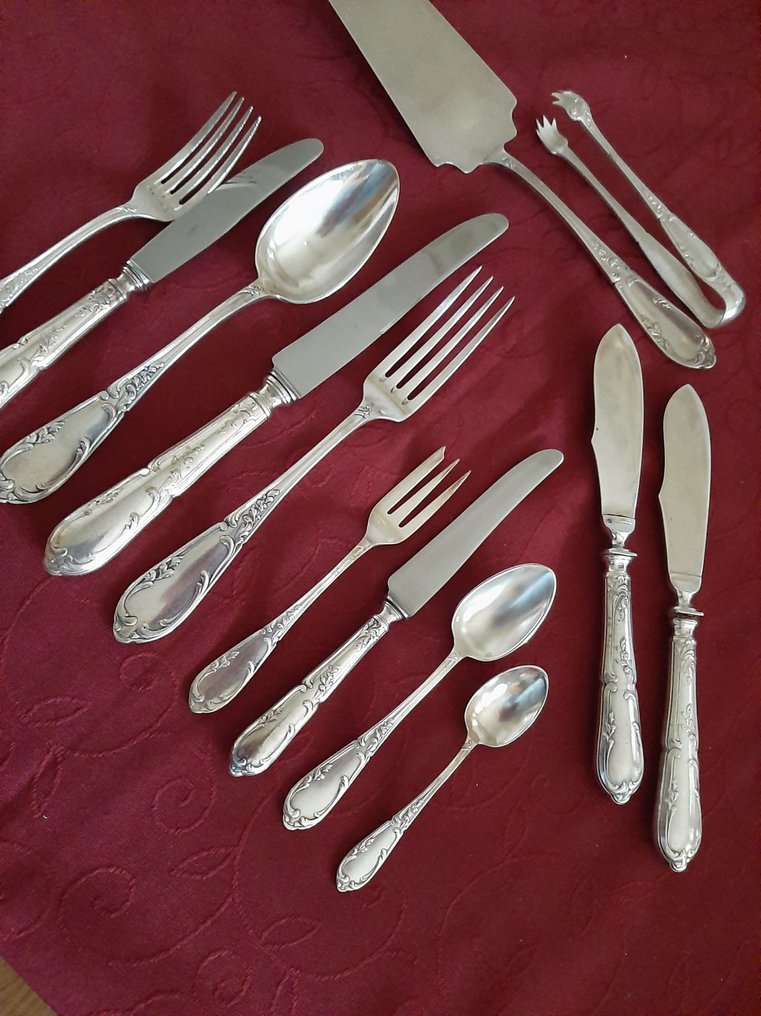SFAM - Servizio di posate per 12 (112) - Placcato argento #4.3