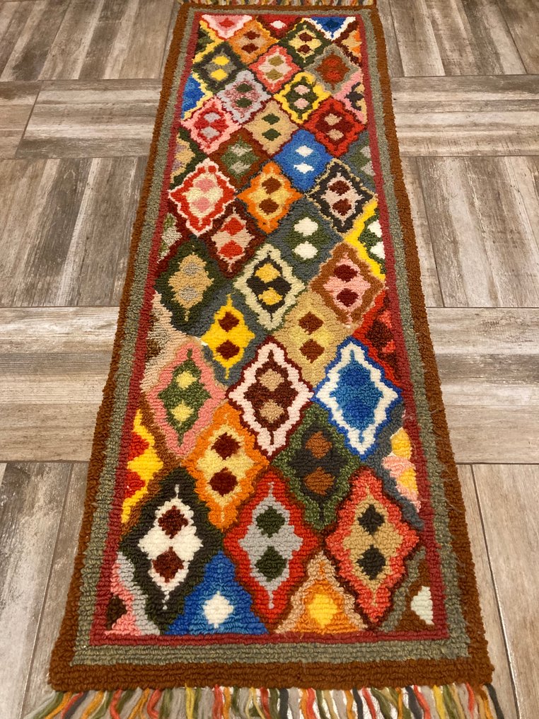 Teppich - 188 cm - 60 cm - Geometrie Retro-Design #2.1