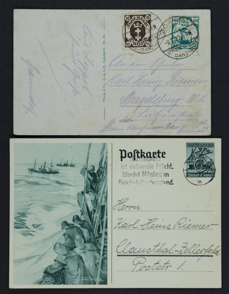 Deutsches Reich 1933/1945 - Gelaufene Briefe und Karten, Einschreiben, teils Sonderstempel #3.2