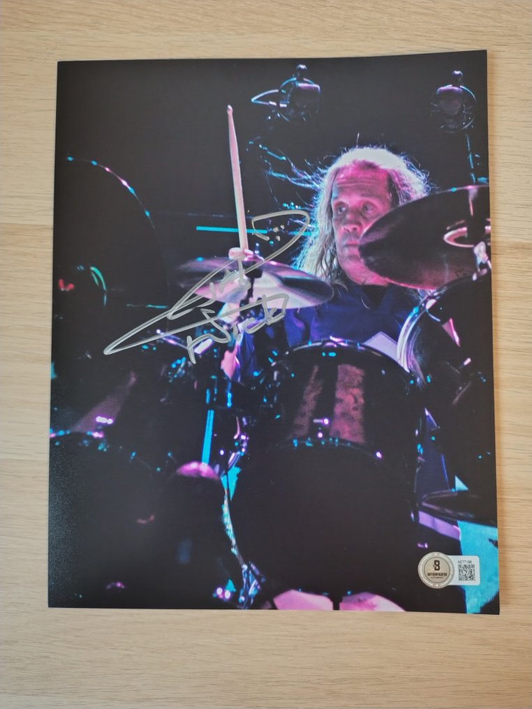Iron Maiden - Nicko McBrain - Signed in person w/ Beckett Holo COA #3.2