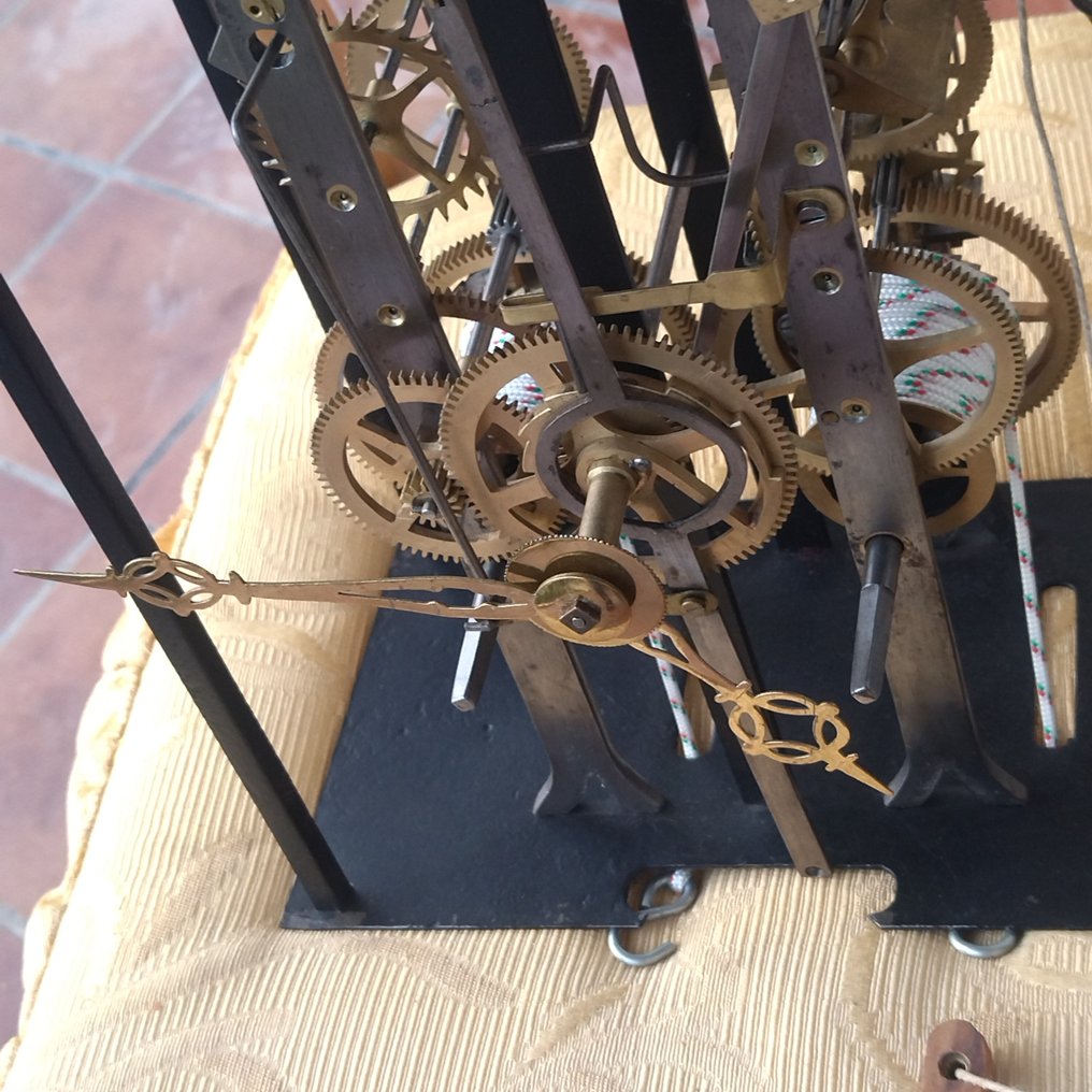 Comtoise óra - Sárgaréz, Vas - 1850-1900 - Meccanismo scheletrato #1.0