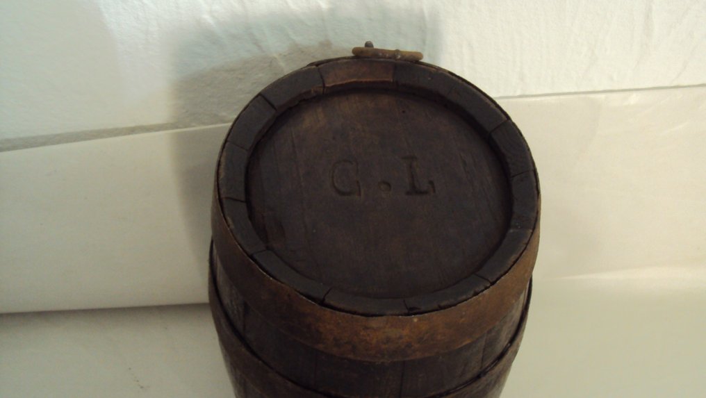 欧洲 - 古老的小桶，火药桶 - 军用配件 #4.3