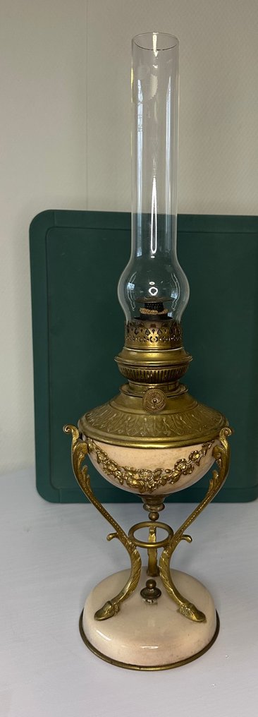 Olajlámpa - Sárgaréz, Réz, Kerámia, Kristály #1.0
