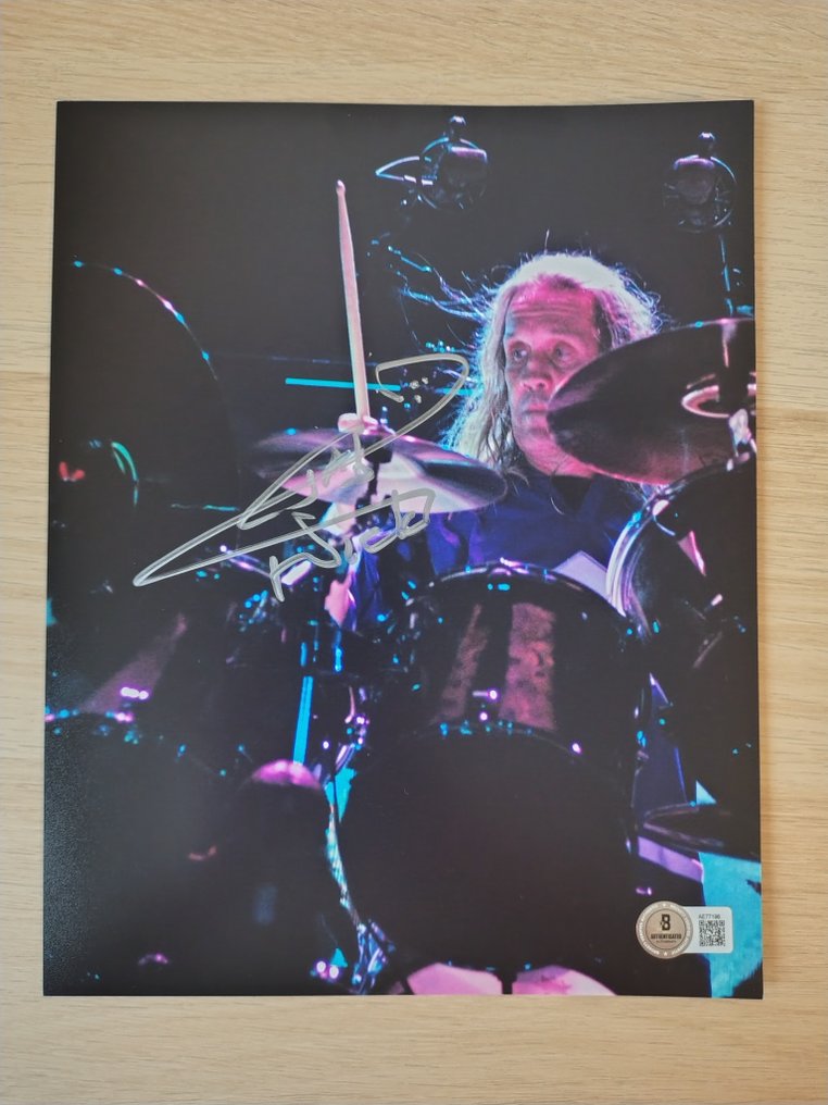 Iron Maiden - Nicko McBrain - Signed in person w/ Beckett Holo COA #1.0