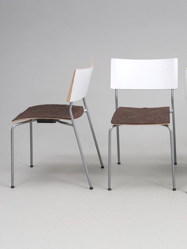 Stuhl (6) - Holz, Stahl, Textil, Plastik #2.1