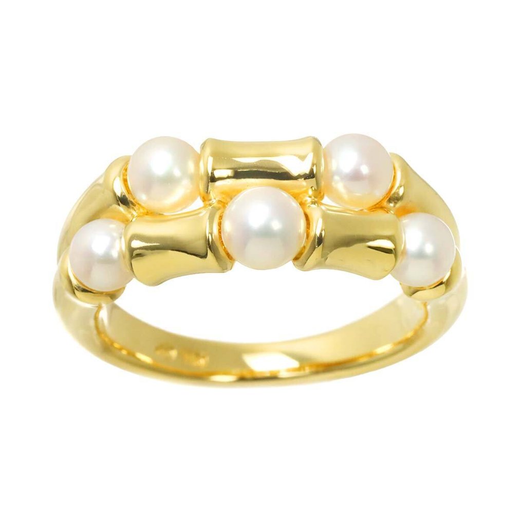 Mikimoto - Ring - 18 karaat Geel goud #1.0
