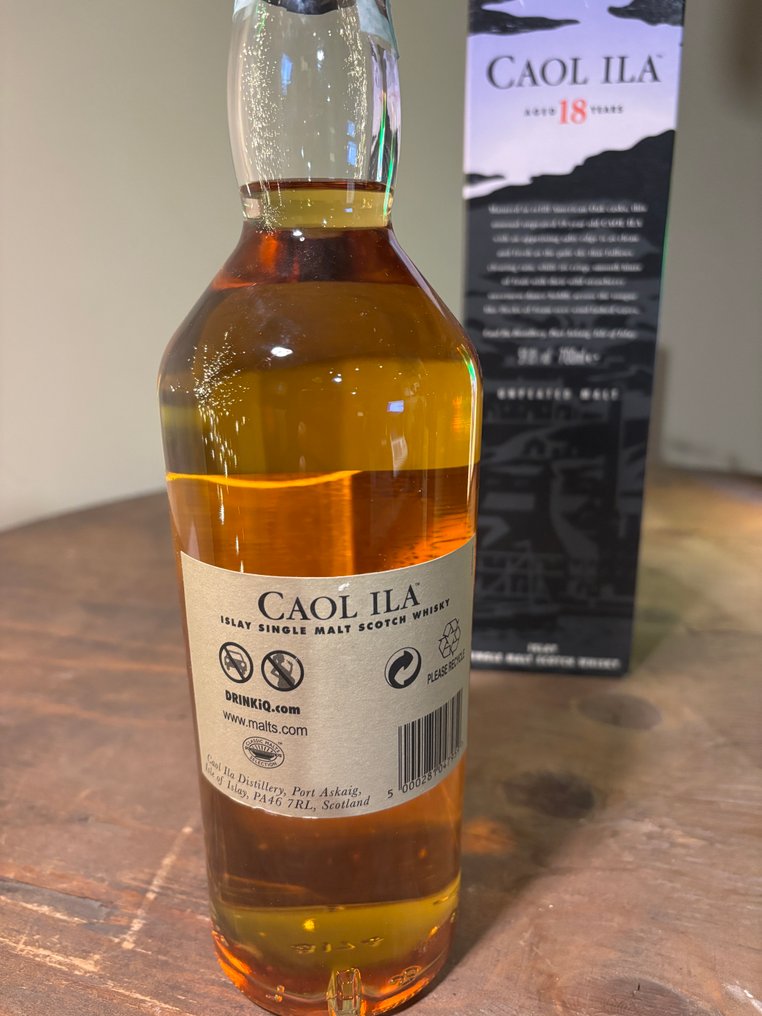 Caol Ila 12yo & 18yo “Unpeated Style” Natural Cask Strength  - b. 2017  - 70 cl - 2 flaskor #2.1