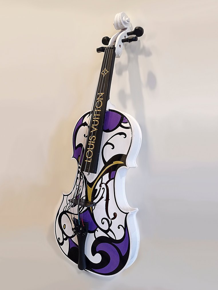 ELBé - Violon en bois 4/4 customisé à la main #2.1