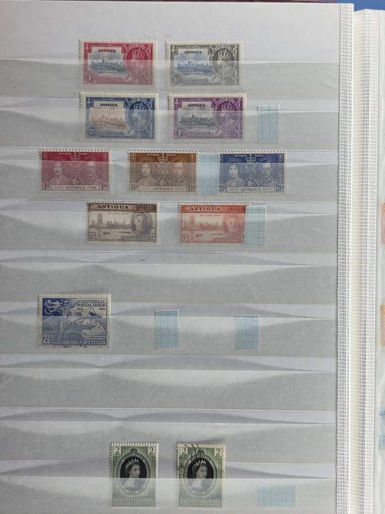 Commonwealth britannique 1859/1973 - Collection dans un carnet de collection comprenant notamment Zanzibar, Barbade et Canada. #4.3