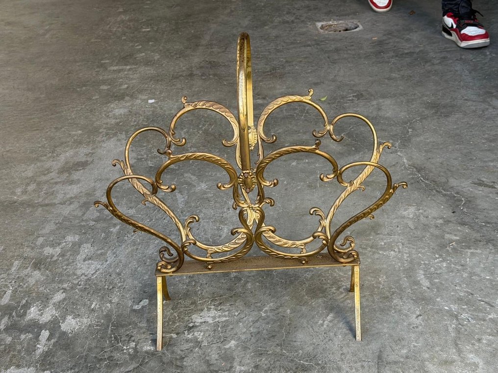 雜誌架 - 黃銅, 鍍金黃銅 - 杂志架 #1.0