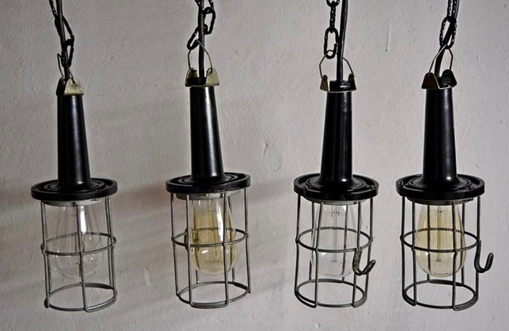 vintage industrial - Hanging lamp - Bakelite #3.2