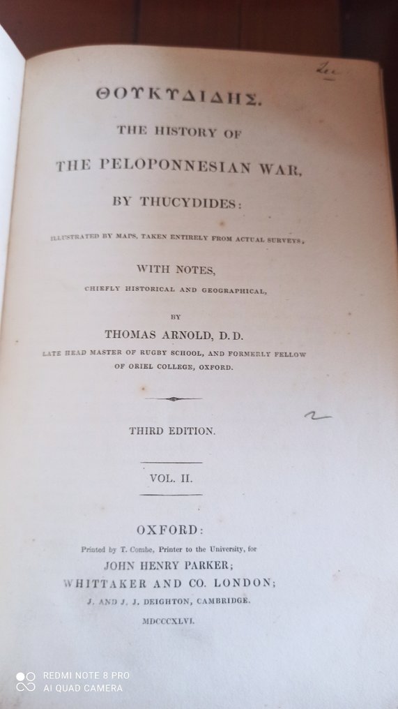 Thucydides; Thomas Arnold - The History of the Peloponnesian War - 1860-1862 #4.3