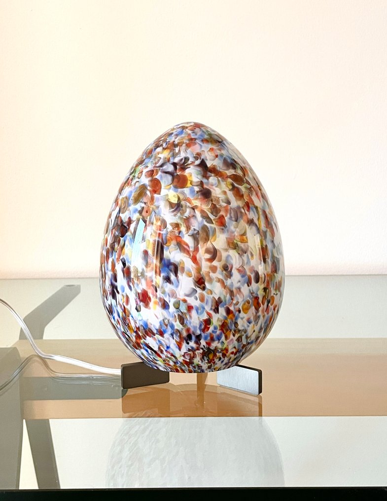 MIMU interior - Lampe de table - Lampe œuf Murrine Murano H25 - Verre #2.1