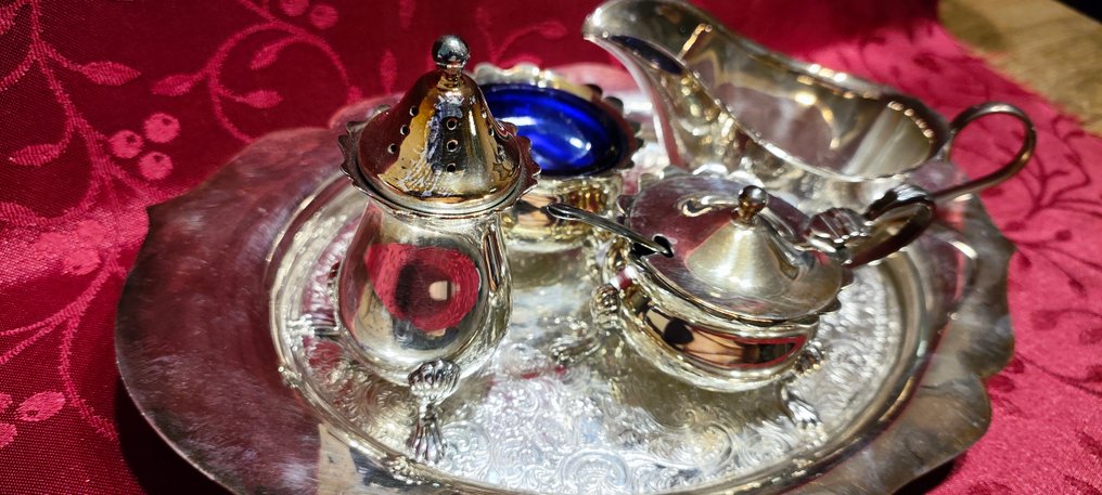 Plato - Barker Ellis Silver Plated - 中央裝飾品 (9)  - 鍍銀 - Barker Ellis & Plato #1.0