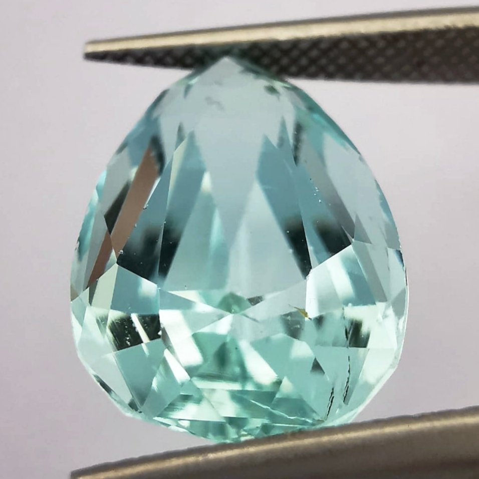 χωρίς τιμή ασφαλείας Ακουαμαρίνης  - 5.68 ct - Antwerp Laboratory for Gemstone Testing (ALGT) - Ανοιχτό μπλε (πράσινο) #2.1