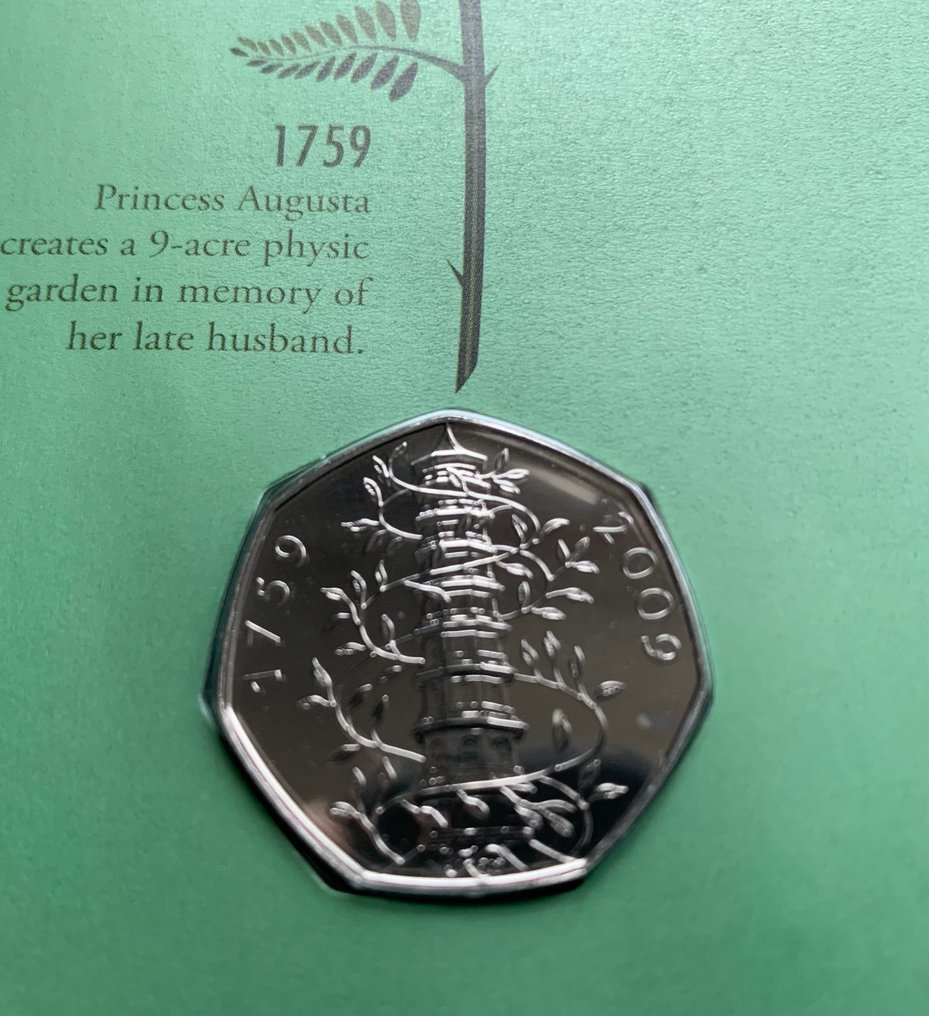Storbritannien. 50 Pence 2009 Kew Gardens  (Ingen mindstepris) #3.2