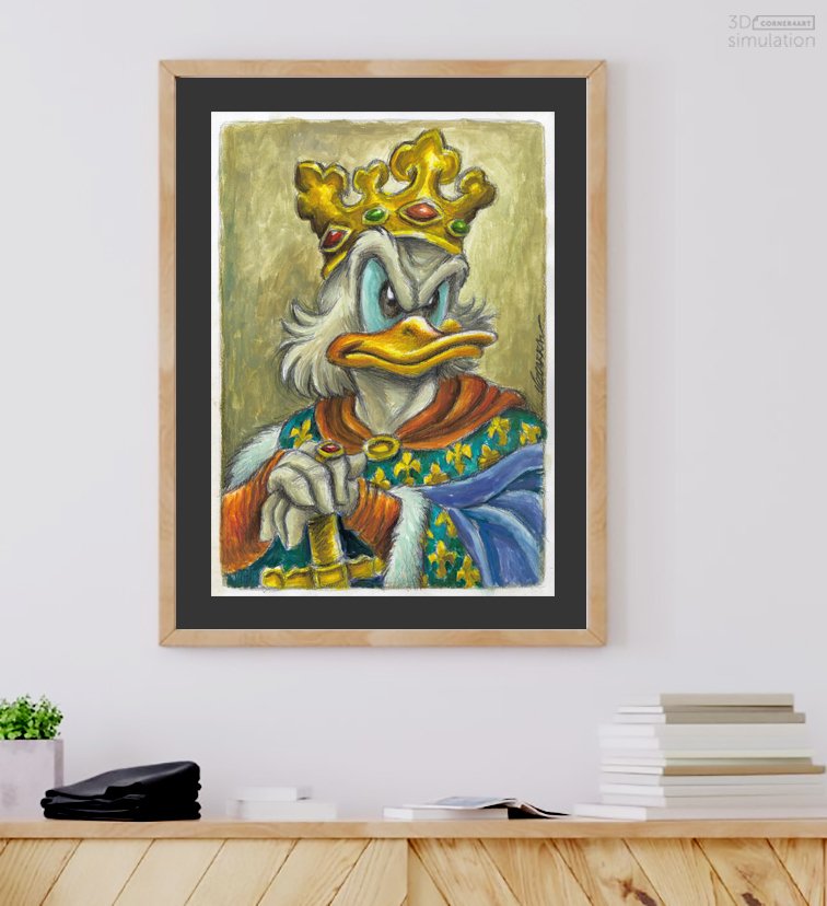 Joan Vizcarra - Original Artwork - Scrooge McDuck as Royal King – Hand Signed #2.1