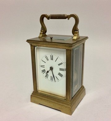 Reiseur -   Messing carriage klokke i original stand - med repetisjon urverk. - 1850-1900 #3.2