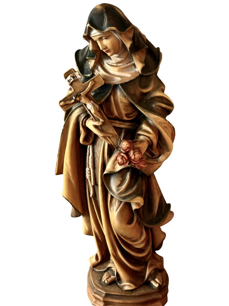 Oberammergau - 雕塑, Heilige Theresia - 30 cm - 木 #1.0