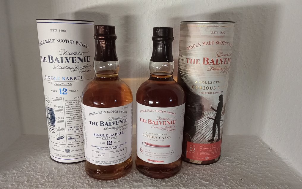 Balvenie 12 years old - Single Barrel & Curious Cask - Montilla Wine Seasoned Cask no. 18510  - 700ml - 2 pullojen #1.0