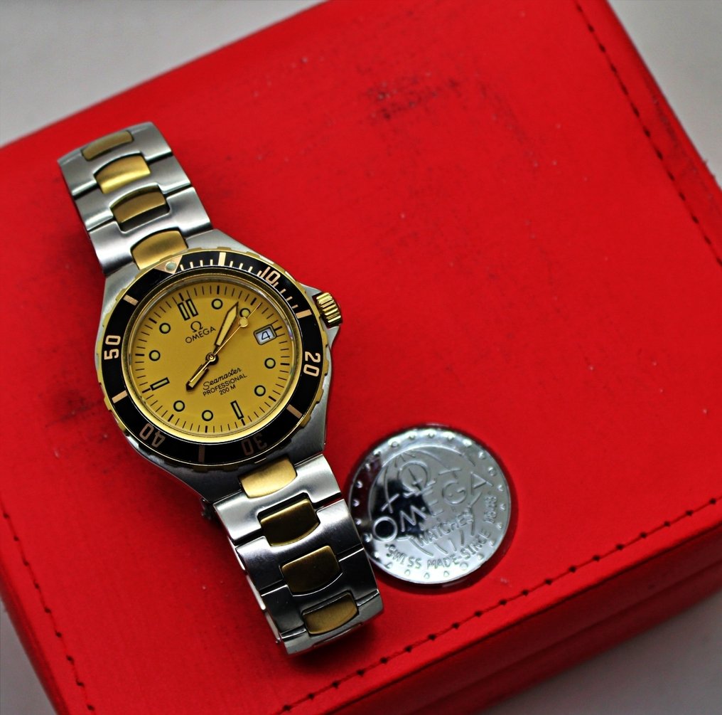 Omega - Seamaster - Sem preço de reserva - Prebond Swiss Golden Dial Watch - Homem - 1990-1999  #4.3