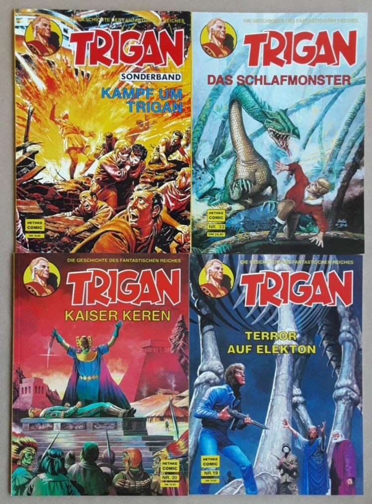 Trigan Band 2 bis 10, 13, 14, 16, 17, 19, 20, 33 und Sonderband - "Stadt unter Beschuss", "Die aufständische Kolonie", "Anschlag auf Trigancity", "Die Söhne des - 17 Comic, Album #1.0