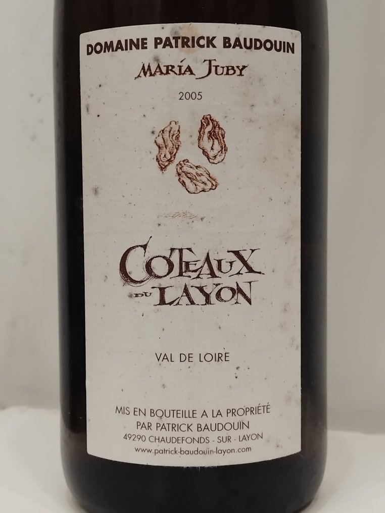 2005 Domaine Patrick Baudouin, Maria Juby - Coteaux du Layon - 3 Jennies (0,5 L) #1.0