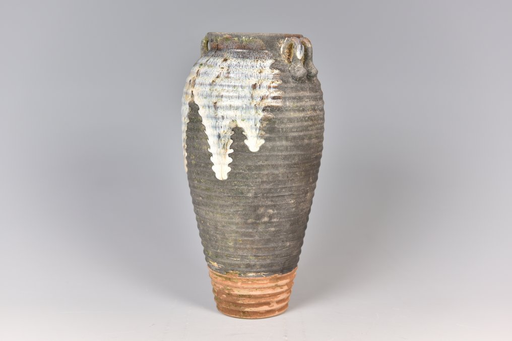 弦紋花釉双系瓶(Lot.00328) - Porcelain, Ceramic - China - 21st century #3.2