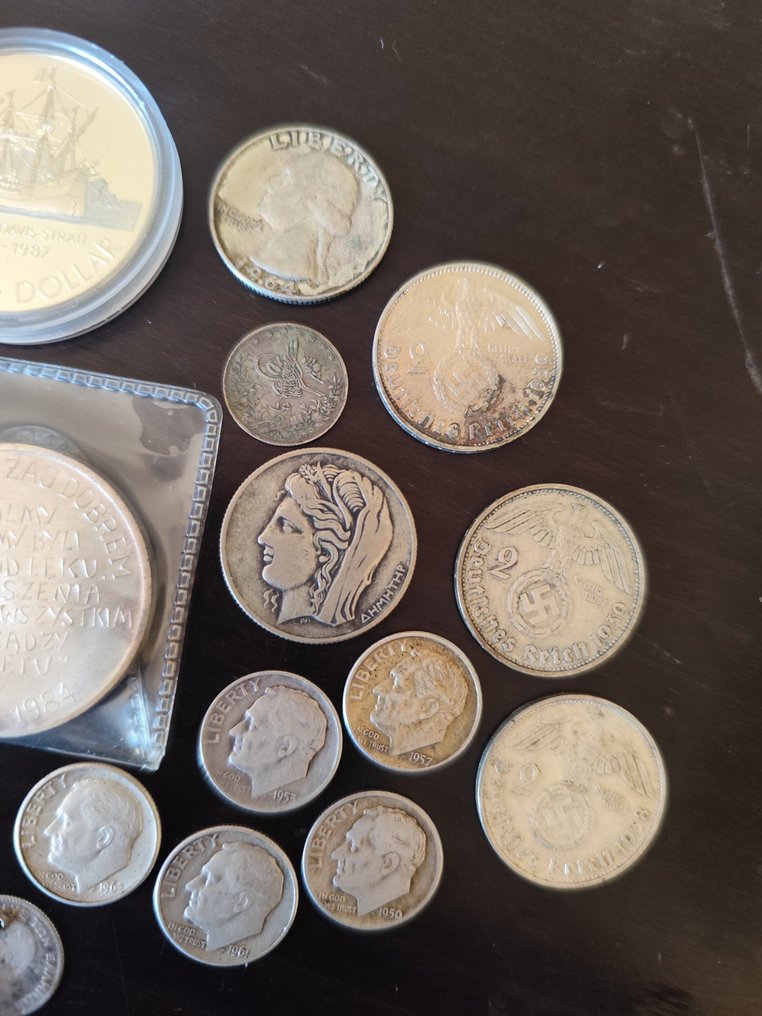 World. 18 silver coins  (No reserve price) #2.1