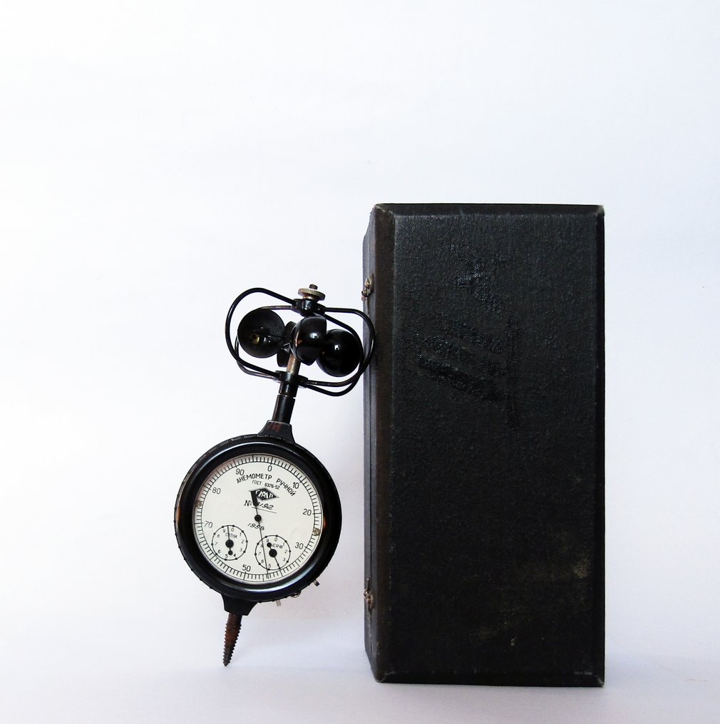 风速计 - MS-13 -"Saratov State Meteorological Instrument-Making Plant" - 巴克莱特、金属、玻璃、塑料 - 1958 #1.0