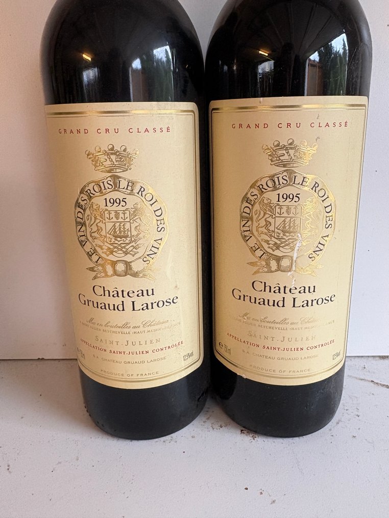 1995 Château Gruaud Larose - 波爾多, 聖朱利安 2ème Grand Cru Classé - 2 Bottle (0.75L) #1.0