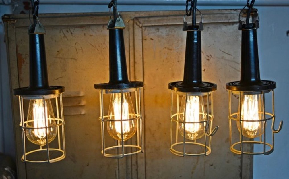 vintage industrial - Hanging lamp - Bakelite #2.1