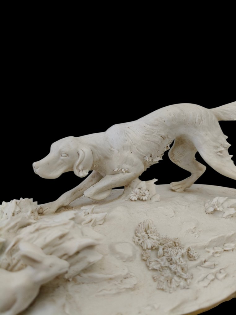 Bassano G.B. - 雕塑, Hunting Scene - 9 cm - Bisquit瓷器 #1.0