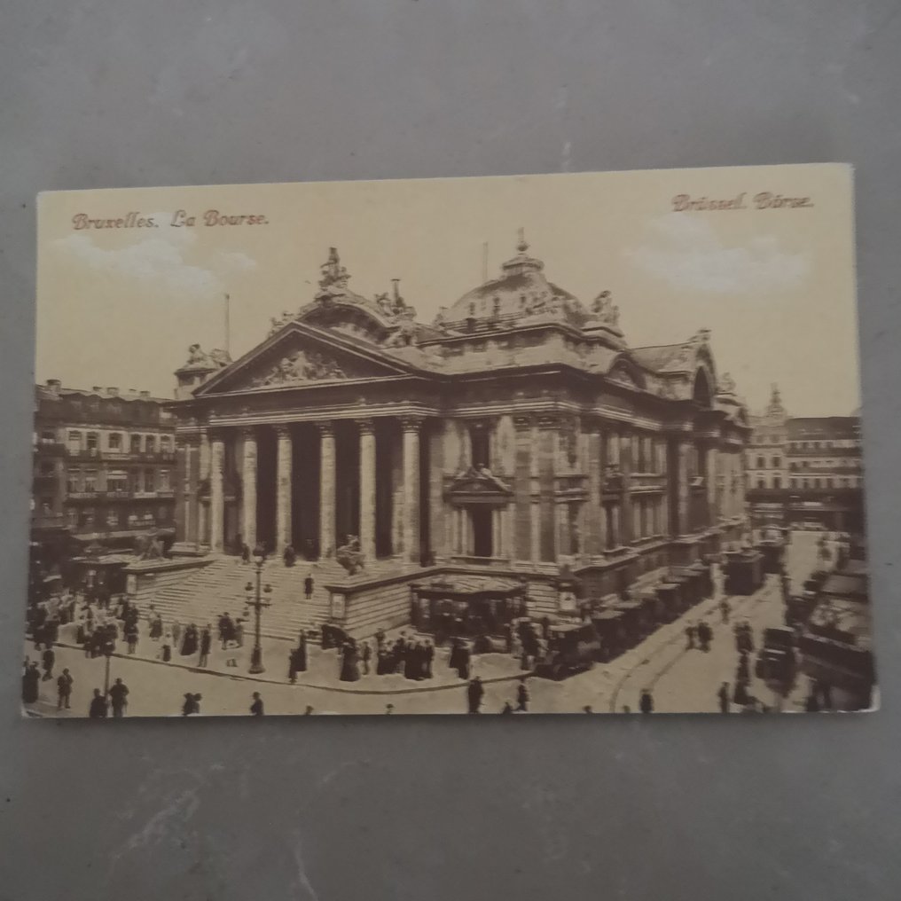 比利時 - 城市和景觀, 布鲁塞尔公共交通配有车站和/或有轨电车。 - 明信片 (101) - 1901-1960 #4.3