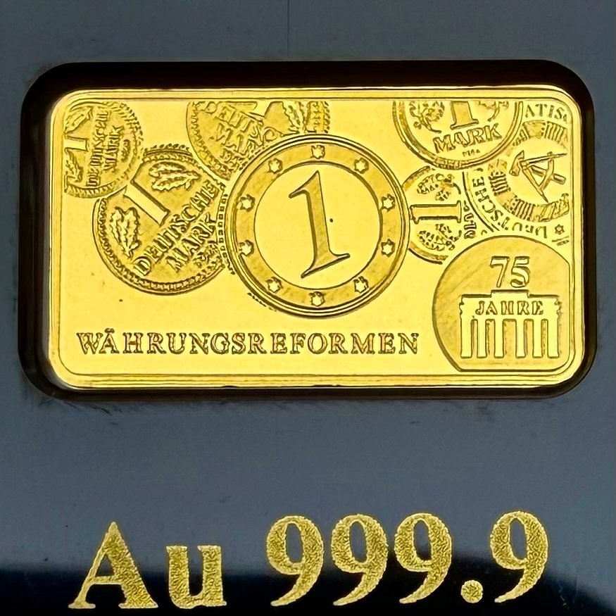 Γερμανία. Gold Medal Wahrungsreformen , oro 1/100 oz , Proof  (χωρίς τιμή ασφαλείας) #1.0
