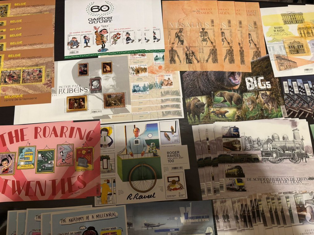 Belgien  - €2.704,96 Handelsbestand Zollsätze BE2 in Bögen. #4.3