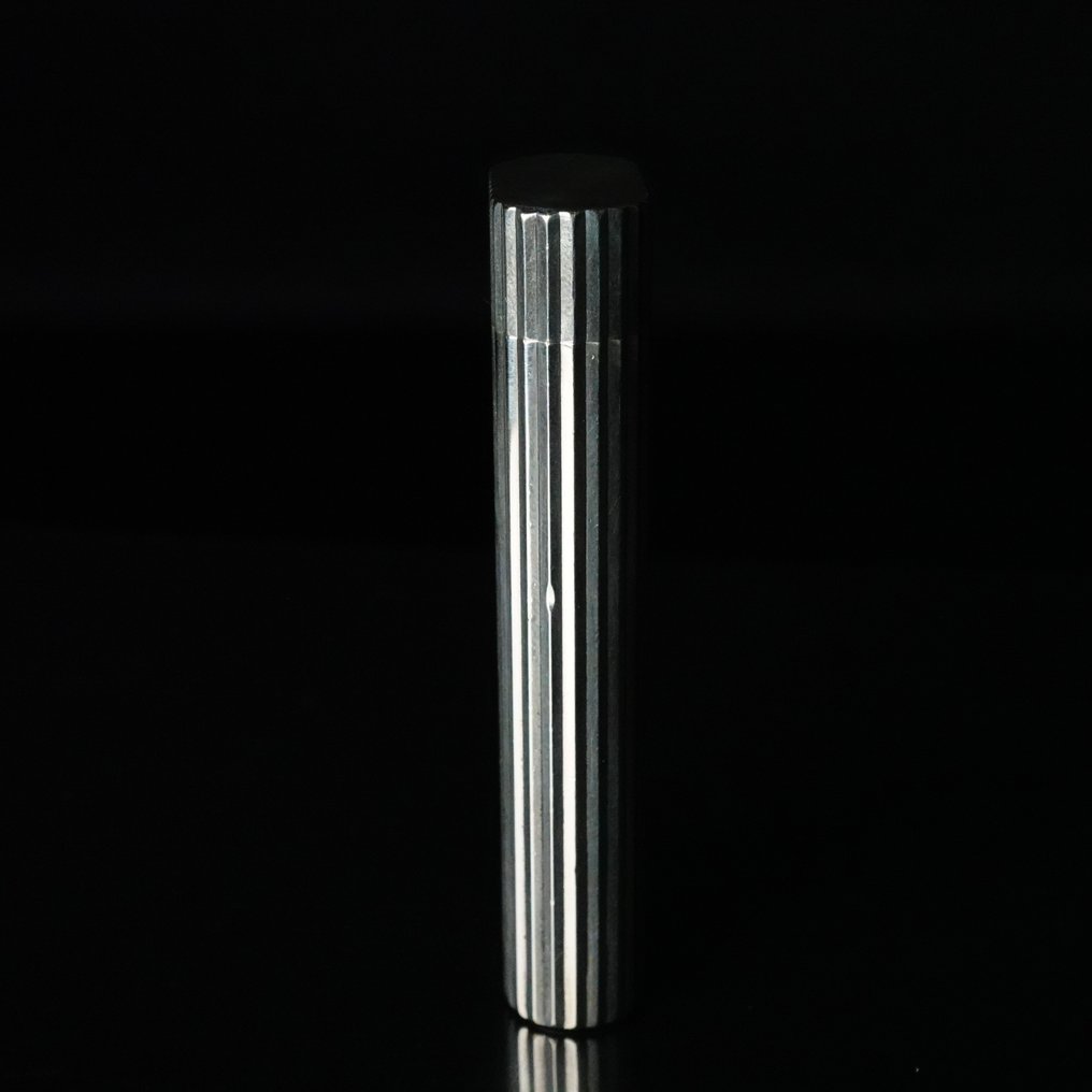 Cartier - Godron Pattern Vintage Gas Lighter - 没有保留价 - 打火机 - 镀银 #2.1