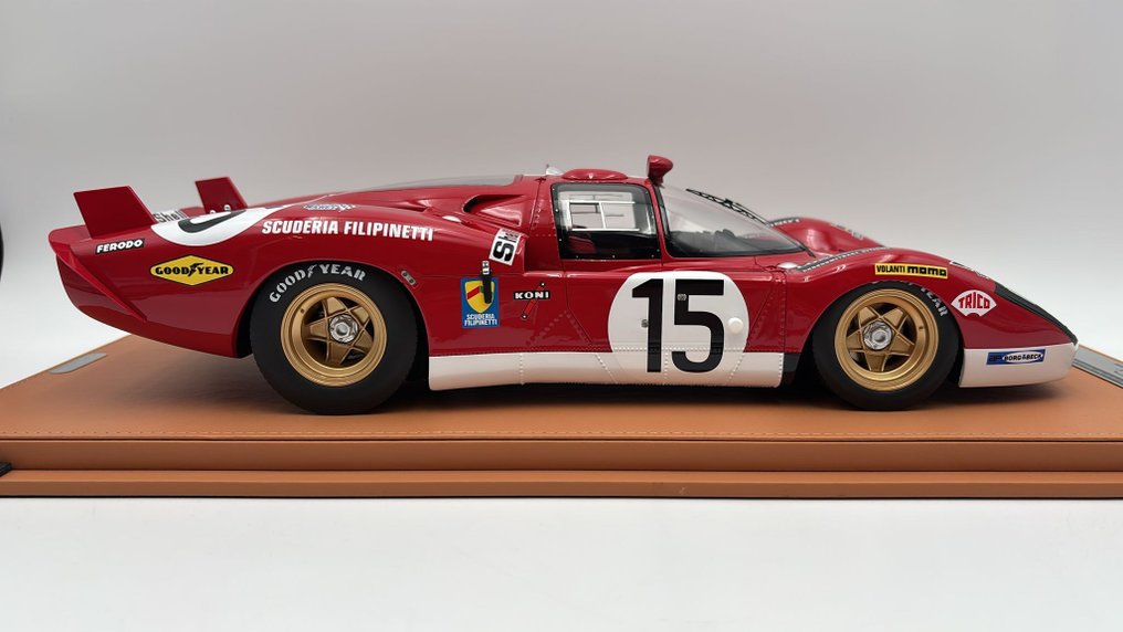 Tecnomodel 1:12 - 模型汽车 - Ferrari 512S Long Tail Team Filipinetti n.15 24h Le Mans 1970 - (cod.45) #2.1