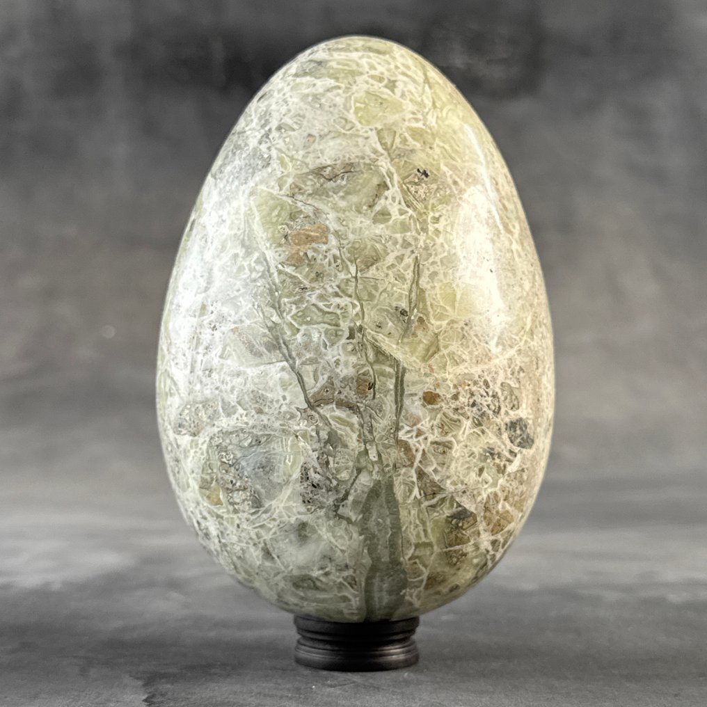 无底价 - 一对美丽的缟玛瑙 蛋形和球体，放置在定制底座上- 2900 g - (2) #2.1