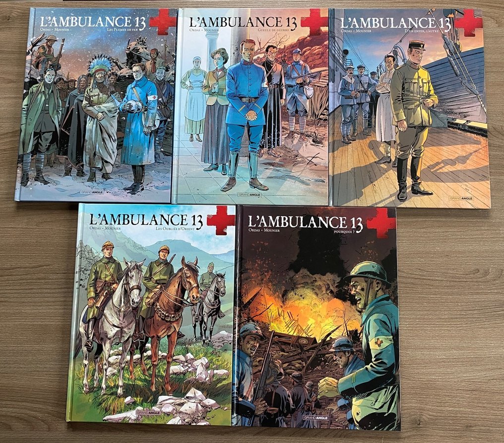 L'Ambulance 13 T5 à T9 - 5x C - 5 Album - Første udgave - 2014/2018 #1.0