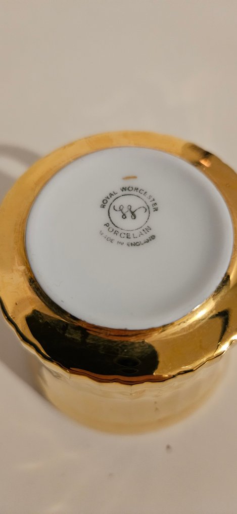 Royal Worcester - Kaffeservis för 6 (6) - Porslin #4.3
