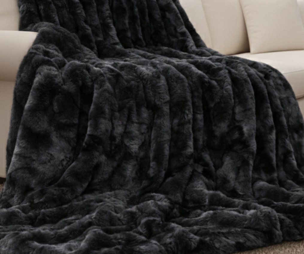 Furhouse Studio - Shadow Grey - Decke  - 200 cm - 135 cm - Hohe Qualität - King Size #3.2