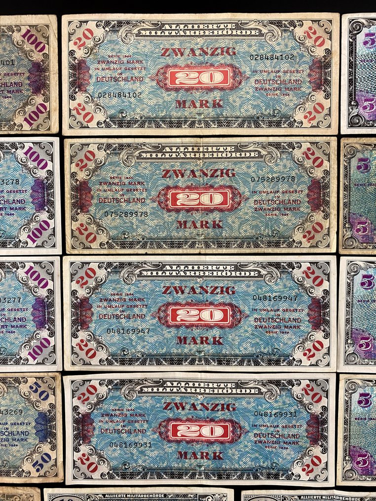 Allemagne. - 20 banknotes - 1944 (Sans prix de réserve) #2.1