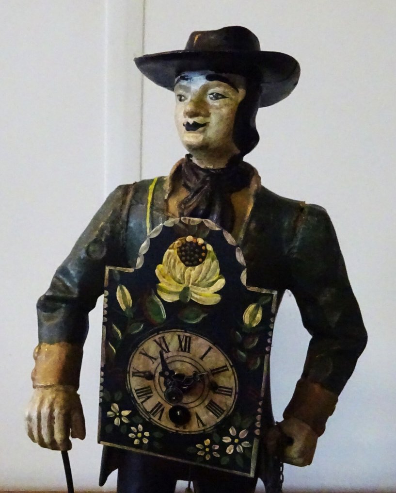 Klockförsäljare - bordsklocka - JVE - Metall, Plåt, Mässing - 1950-1960 #1.0