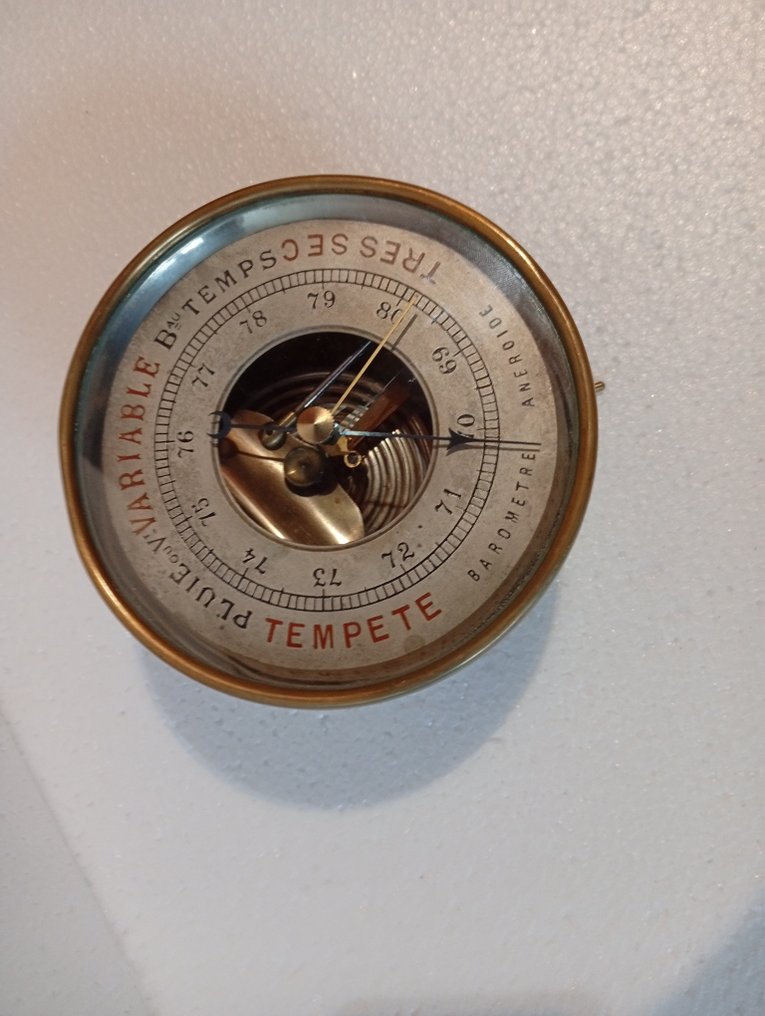 Aneroid barometer - Messing - French anti-barometers #1.0
